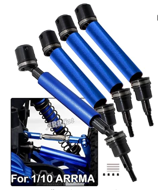IRonManRC ARRMA 1/10 4X4 3S FRONT & REAR DRIVE SHAFTS ( 4 PACK )