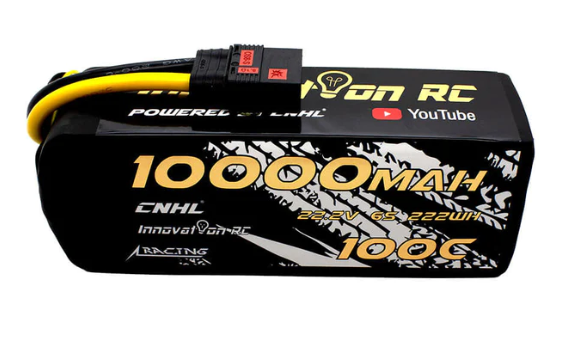 CNHL Racing Series 10000mAh 22.2V 6S 100C Lipo Battery with QS8 Plug or EC5