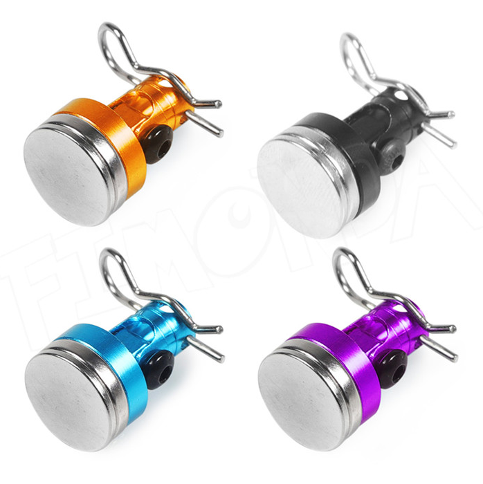 IronManRc - Juego de 4 soportes magnéticos para poste de cuerpo sigiloso con clips para coches de control remoto 1/10