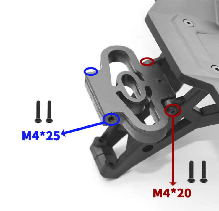 IHN Traxxas XRT 1/6 Nylon Strength (10 TIMES STRONGER) Rear Wing Bracket Mount