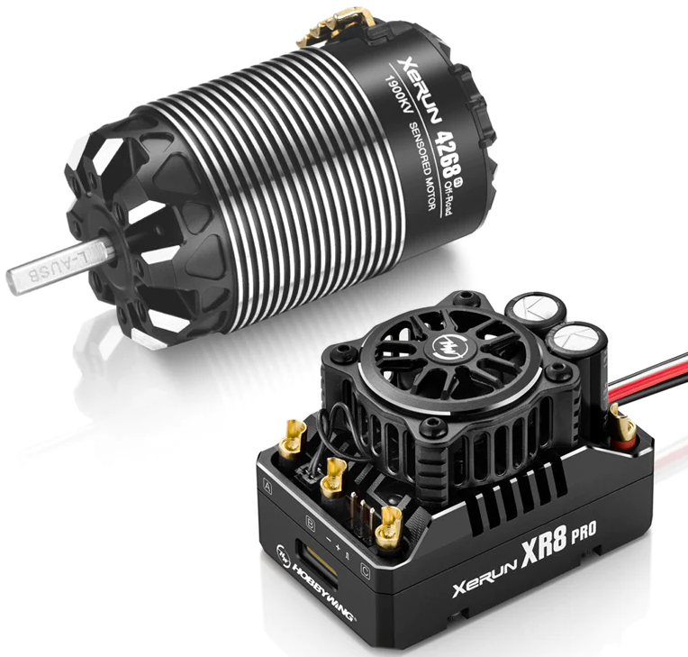 Hobbywing 38020433 Xerun XR8 Pro G3 ESC + moteur 4268SD G3 2200kv Combo, 4S