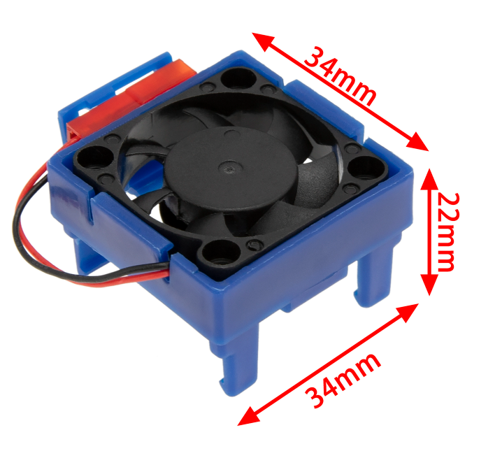 IHN Traxxas Vxl Esc Ventilador de refrigeración de alta velocidad con disipador de calor Ajuste directo