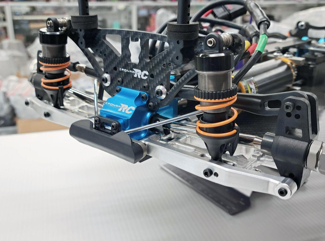 IronManRc Hobao Vte2 Brazos en A inferiores delanteros de aluminio * CROMO BILLET *