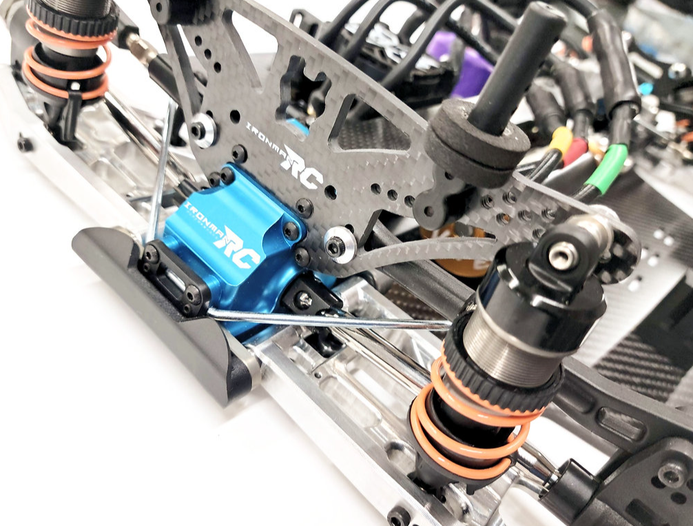 IronManRc Hobao Vte2 Brazos en A inferiores delanteros de aluminio * CROMO BILLET *