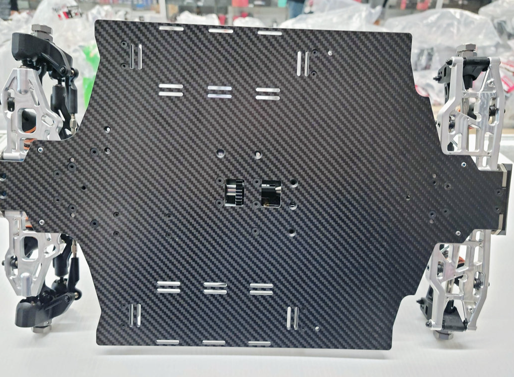 IRonManRc Hobao Vte2 Bras triangulaires inférieurs arrière en aluminium * BILLET CHROME *