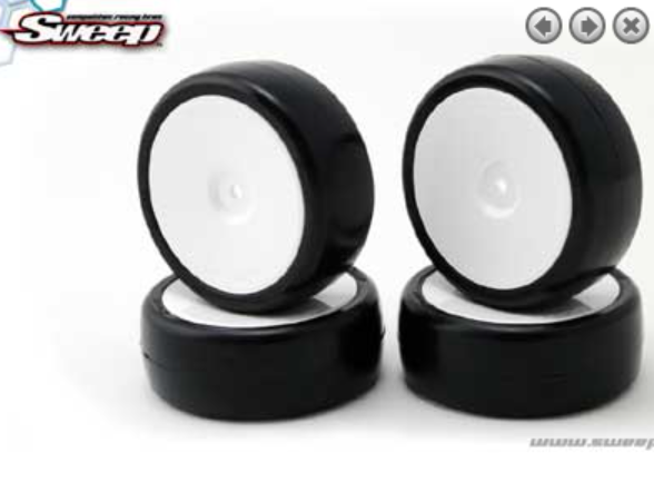 Sweep Racing 2636417P 10th TC R36 high profile 4pc tires set with Pre-glued