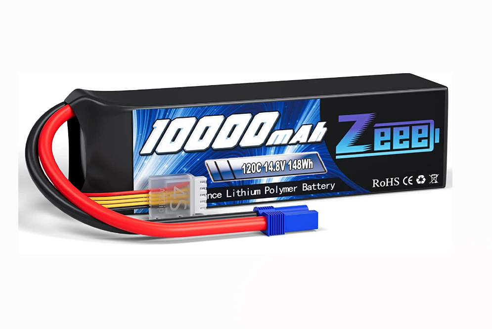 Zeee 4S 10000mAh 14.8V 120C avec connecteur EC5 étui souple