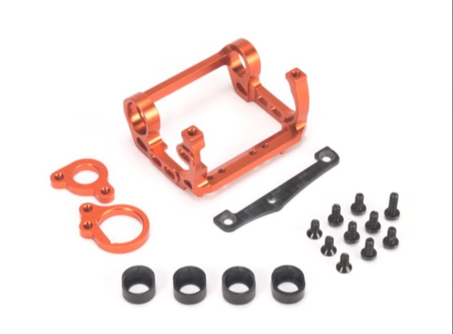 PN Racing MR3311A Mini-Z V4 94-98mm Motor Mount for Kyosho Motor (Orange)
