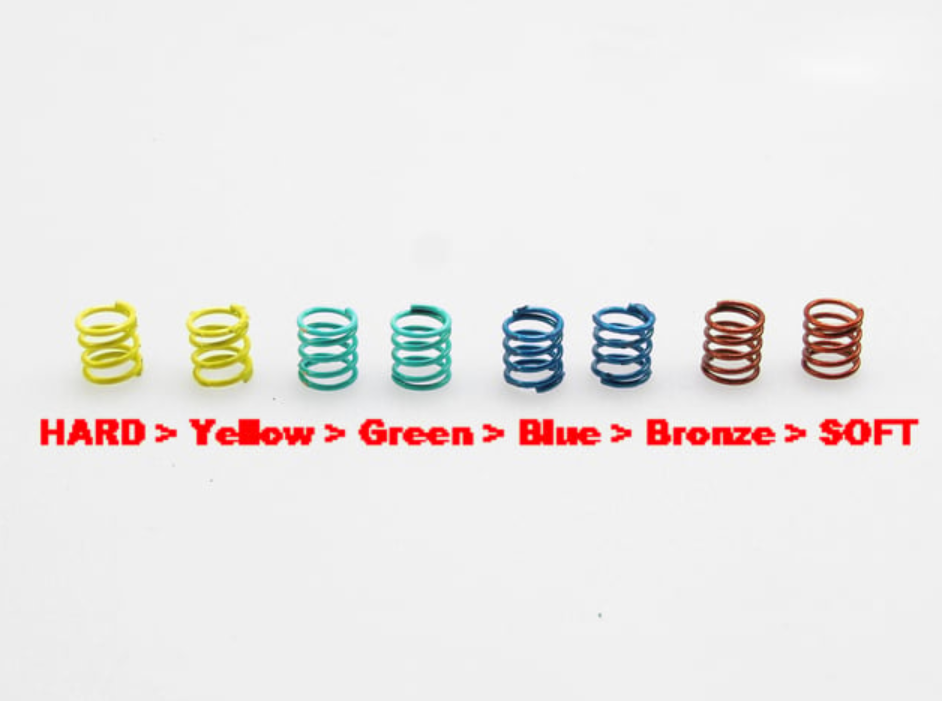 PN Racing MR2501C Mini-Z V3 Double A-Arm Front Suspension Spring Set (4 pair)