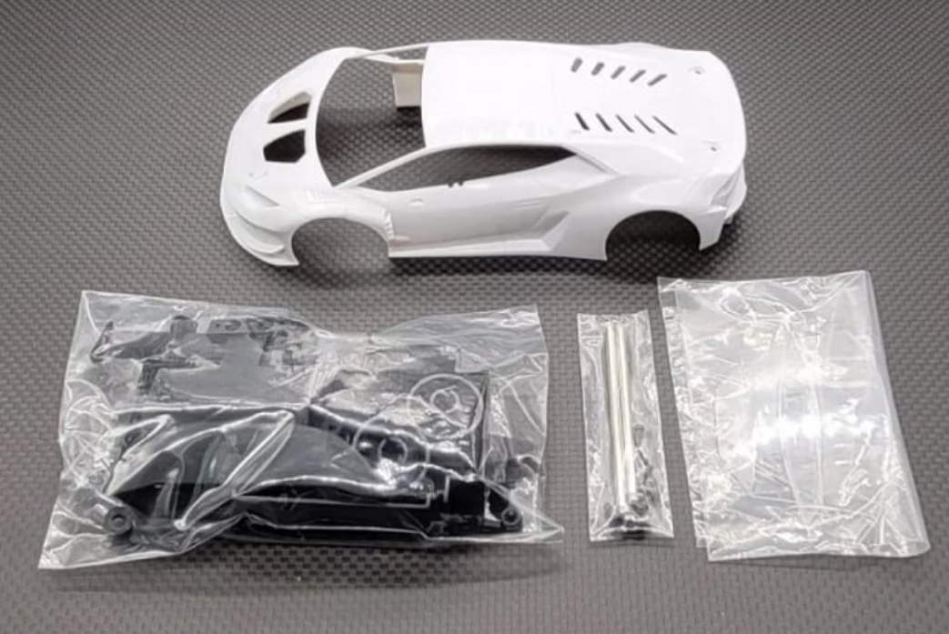 GL Racing 1/28 LBO-GT3 White Body Kit Set GL-LBO-GT3-K01