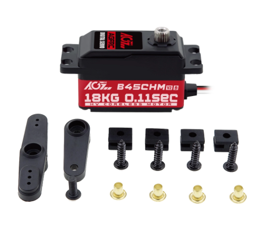 AGFRC B45CHM V2 Low Profile 18KG 0.10Sec High TorqueDigital Coreless Servo(B45CHM V2)