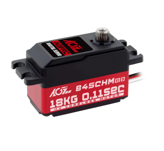 AGFRC B45CHM V2 Low Profile 18KG 0.10Sec High TorqueDigital Coreless Servo(B45CHM V2)