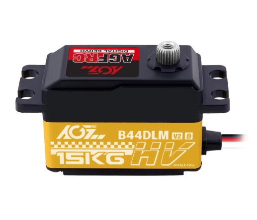 AGFRC B44DLM V2 25T Spline Metal Gear 15KG High Torque Low profile Digital DC Servo Motor