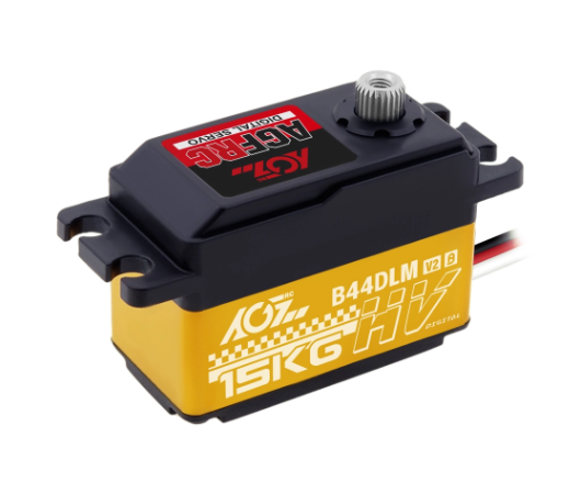 AGFRC B44DLM V2 25T Spline Metal Gear 15KG High Torque Low profile Digital DC Servo Motor
