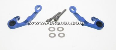 PN Racing MR3033B Mini-Z MR03 Alum Caster Upper Arm 0 Camber (Blue)