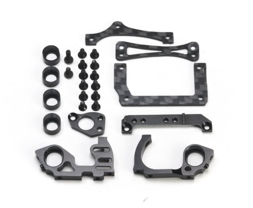 PN Racing MR3300K Mini-Z V5 LCG 98mm Motor Mount (Black)