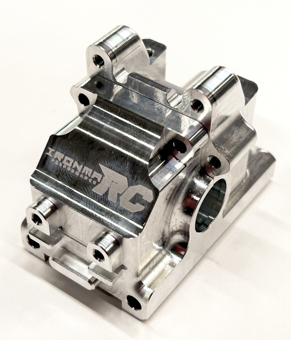 IRonManRc HOBAO VTE2 * FRONT ONLY * SILVER Aluminum Gear box case