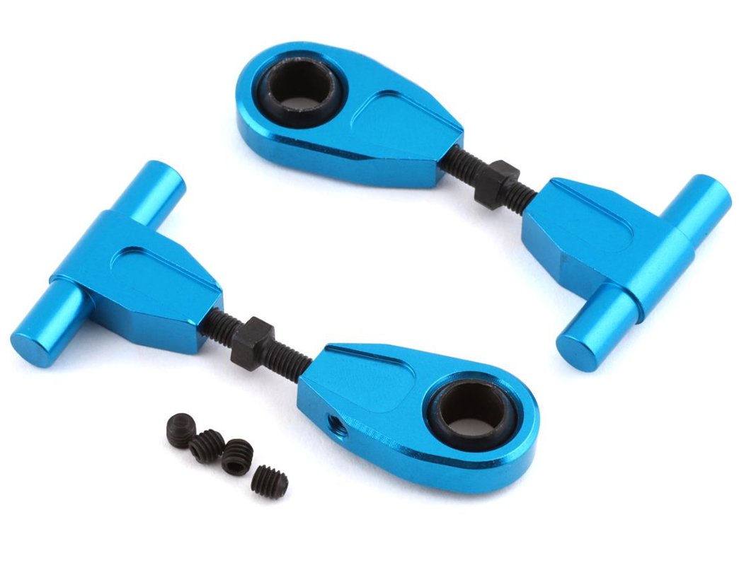 Yeah Racing TT02-003BU Tamiya TT-02 Aluminum Upper Front Suspension Arm (Blue) (2)