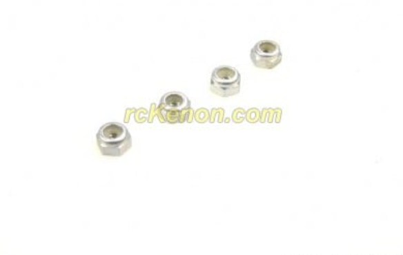 PN Racing 200408 Alm. 2mm Wheel Lock Nut - Black / RED / BLUE