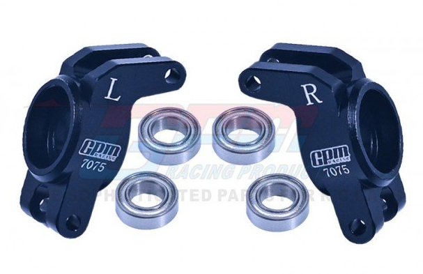 GPM RACING MGG022 BLACK ARRMA GRANITE GROM MEGA Monster Truck Aluminum 7075 Rear Hub(larger Inner Bearings)