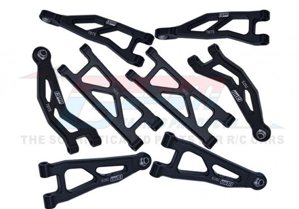 GPM MGG4567 ARRMA GRANITE GROM MEGA Monster Truck Aluminum 7075 Front And Rear Suspension Arms set