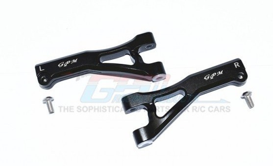 GPM RACING MAF054 Black ARRMA LIMITLESS ALL-ROAD SPEED BASH Aluminum Front Upper Arms - 4pc set
