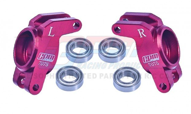 GPM RACING MGG022 Red ARRMA GRANITE GROM MEGA Monster Truck Aluminum 7075 Rear Hub(larger Inner Bearings)