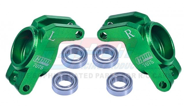 GPM RACING MGG022-GREEN ARRMA GRANITE GROM MEGA Monster Truck Aluminum 7075 Rear Hub(larger Inner Bearings)