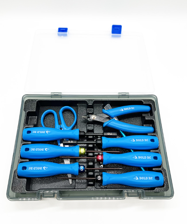 BOLD RC BOL10000 10 Piece Trail Pack Tool Set with Storage Box and Tray