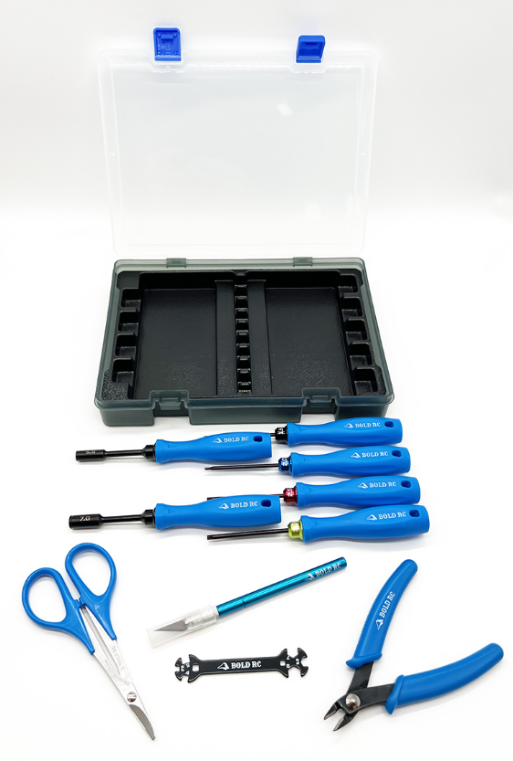 BOLD RC BOL10000 10 Piece Trail Pack Tool Set with Storage Box and Tray
