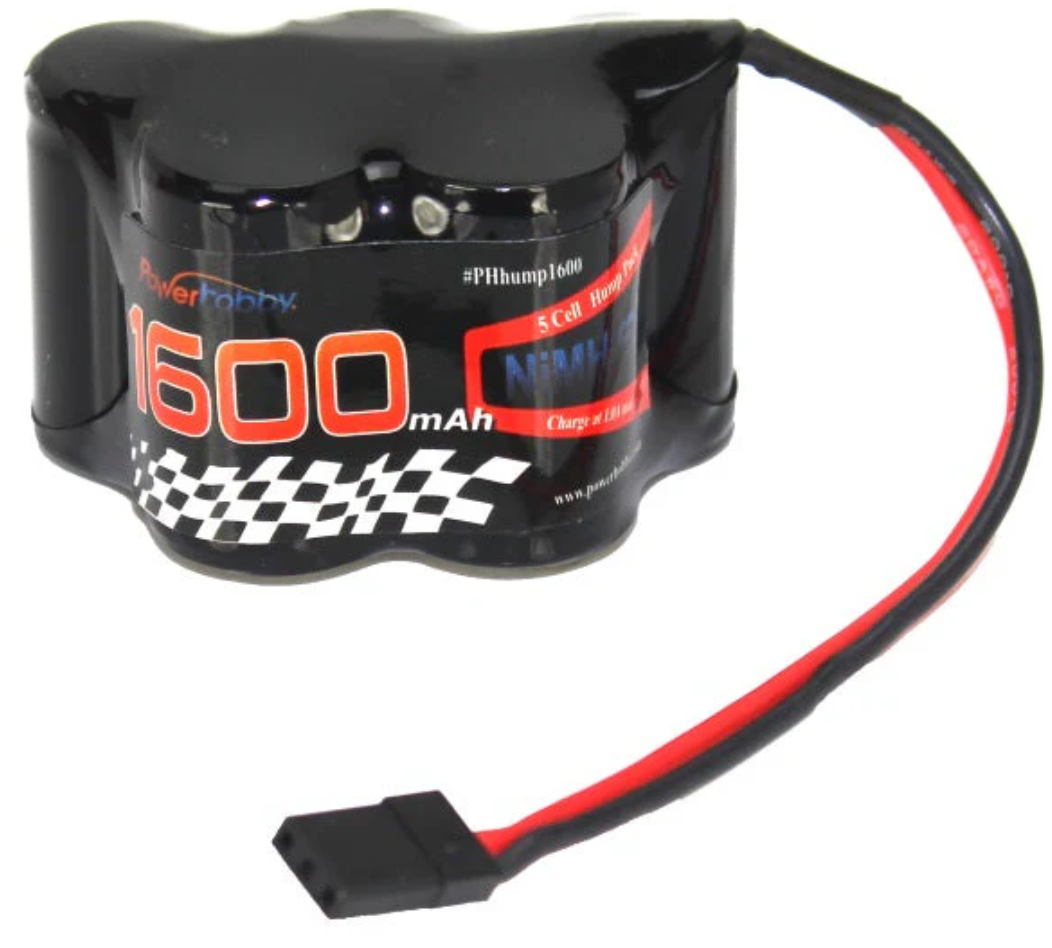 Powerhobby PH-4000 6V 1600mAh NiMH Hump Battery Pack with Hitec Connector