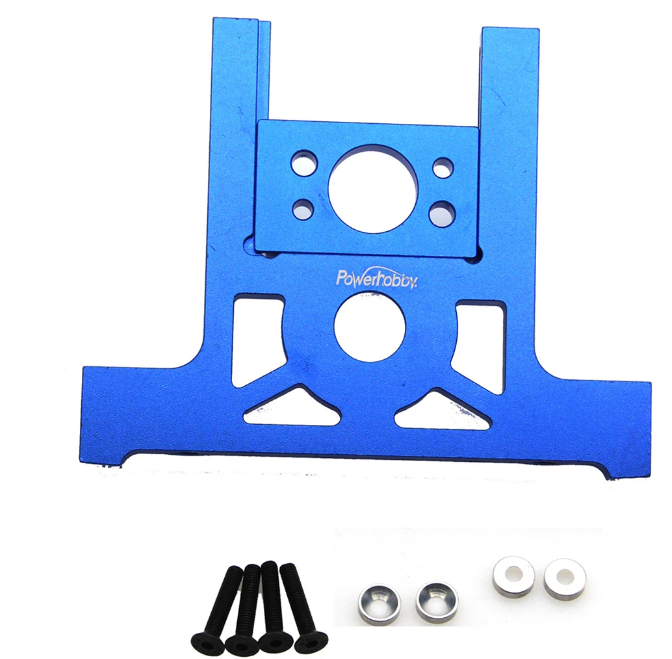 Powerhobby PHB6132 Aluminum Motor Mount Blue FOR Traxxas Slash 4WD LCG 4X4