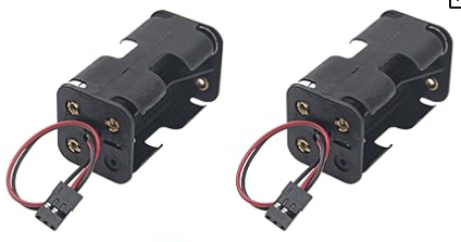 IslandHobbyNut AA 4 CELL BATTERY HOLDER W/FUTABA CONNECTOR (2 pack)