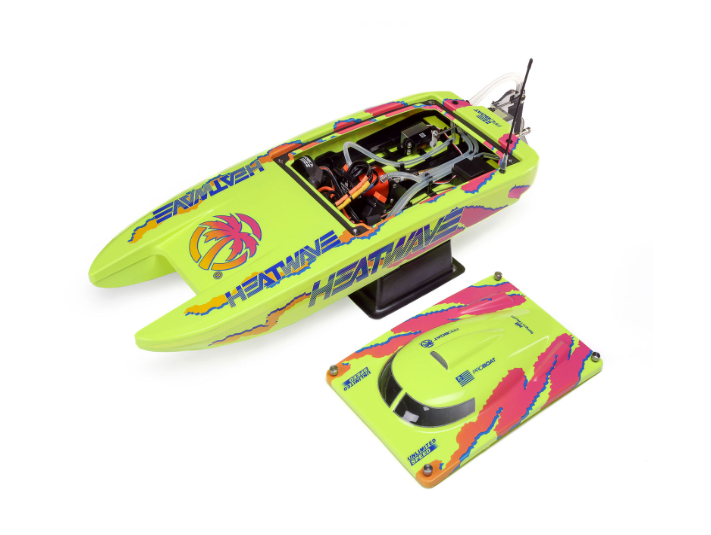 Pro Boat PRB08049T1 Blackjack 24" V2 Catamaran Brushless: RTR, Heat Wave Visual