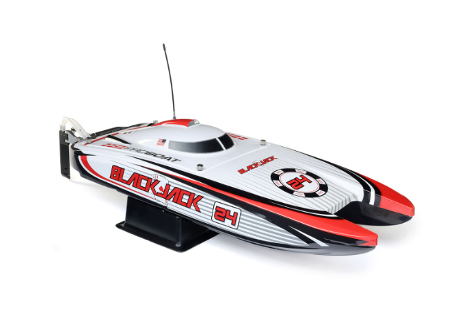 Pro Boat PRB08049T2 Blackjack 24" V2 Catamaran Brushless: RTR, Vegas Offshore