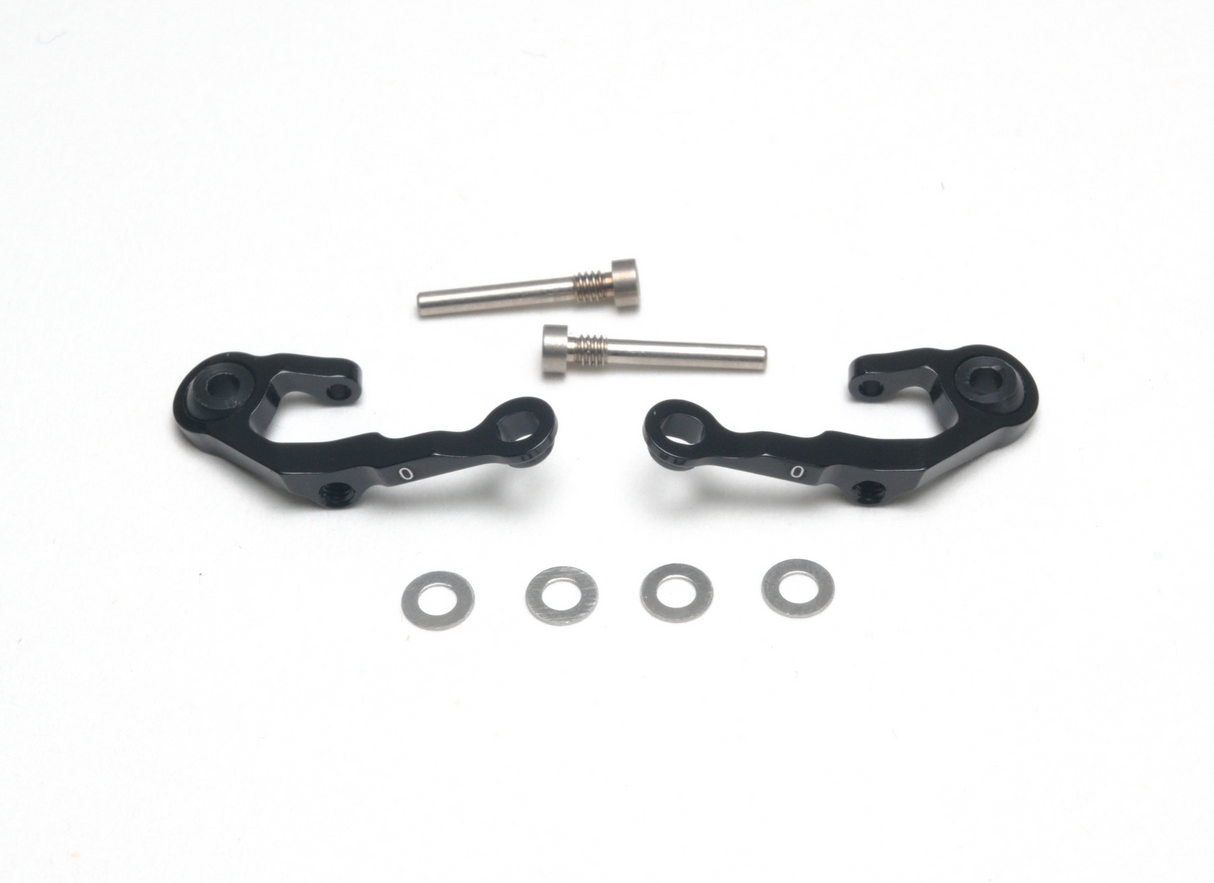 PN RACING MR3033K Mini-Z MR03 Alum Caster Upper Arm 0 Camber (Black)