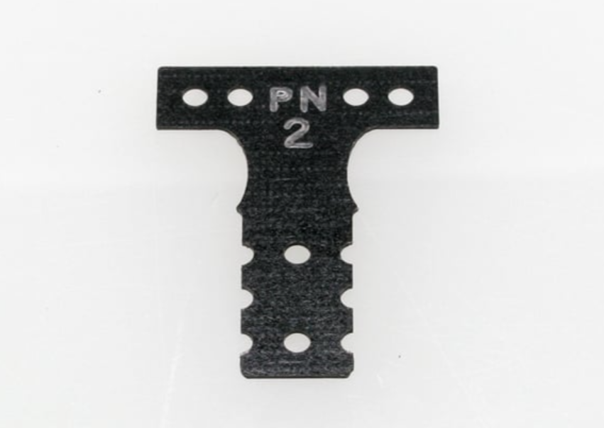 PN RACING MR3042K Mini-Z MR03 MM G10 Black Fiber Glass T-Plate #2