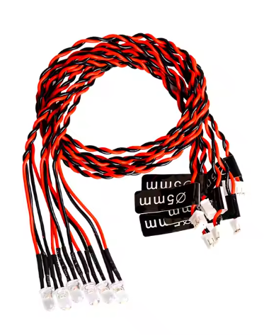 GT POWER Light Kit 12 Leds Car LED lamps light Strobe lights kit for 1/10 1/8 HSP TAMIYA CC01 D90 SCX10 RC Cars