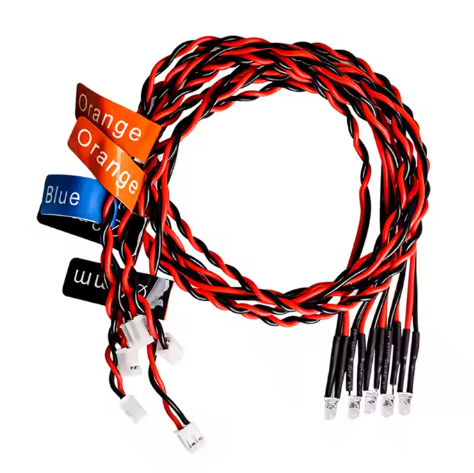 GT POWER Light Kit 12 Leds Car LED lamps light Strobe lights kit for 1/10 1/8 HSP TAMIYA CC01 D90 SCX10 RC Cars