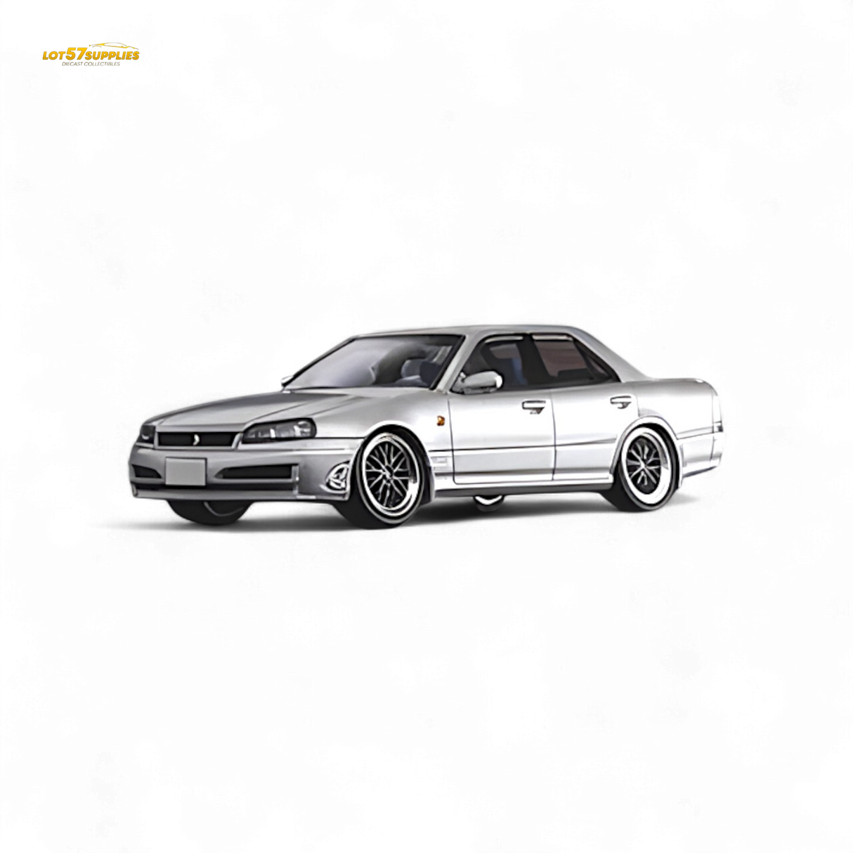 Mortal ER34 Skyline 25GT-t Ordinary Silver 1:64