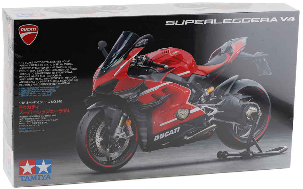 Tamiya 14140 1/12 Ducati Superleggera V4 Motorcycle Model Kit