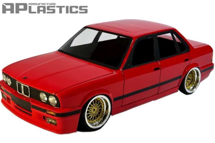 APlastics 1/10 SCALE E30 Sedan CLEAR BODY