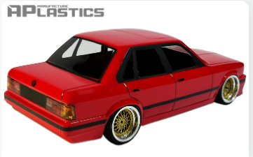 APlastics 1/10 SCALE E30 Sedan CLEAR BODY