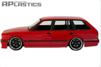 APLASTIC 1/10 SCALE BMW E30 Touring CLEAR BODY