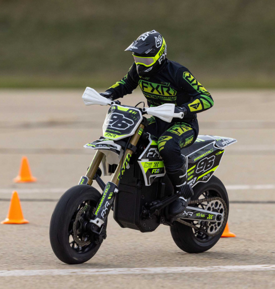 LOSI 1/4 Promoto-SM FXR Supermoto Motorcycle RTR Basic, White