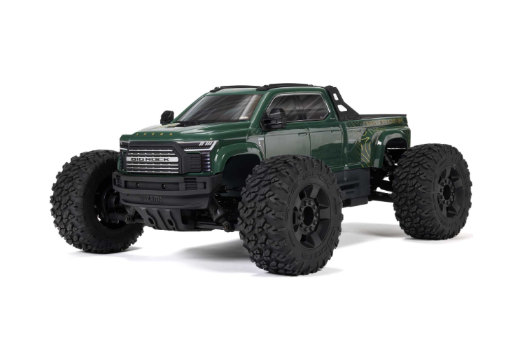 ARRMA 1/10 BIG ROCK 223S DSC 4X4 RTR Brushless Monster Truck, BLACK , BLUE , OR GREEN