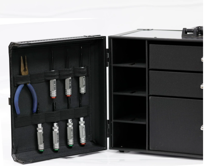 PowerHobby PHBG100 Kyosho Mini-Z 1/28 Car Pit Box Aluminum Case PitBox Accessories