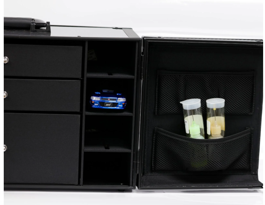 PowerHobby PHBG100 Kyosho Mini-Z 1/28 Car Pit Box Aluminum Case PitBox Accessories