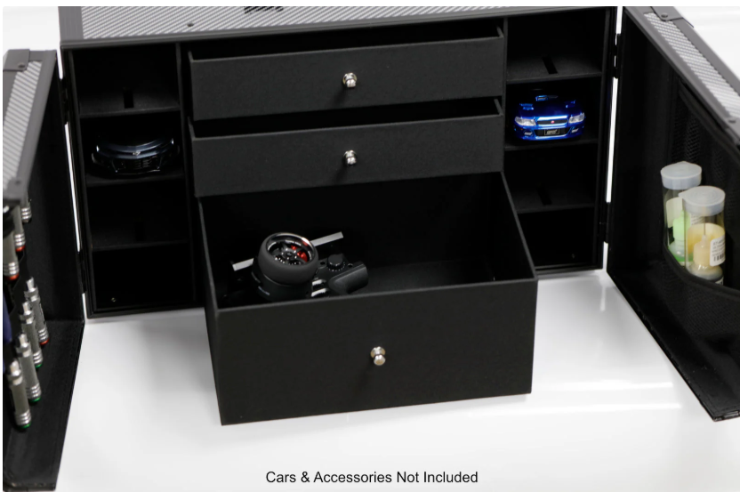 PowerHobby PHBG100 Kyosho Mini-Z 1/28 Car Pit Box Aluminum Case PitBox Accessories