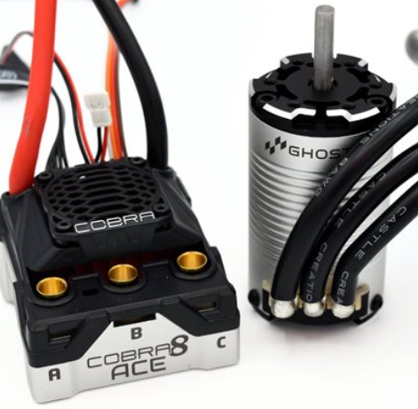GHOST RC - COBRA 8 ACE W / 1408-7000KV MOTOR - NO PREP DRAG COMBO